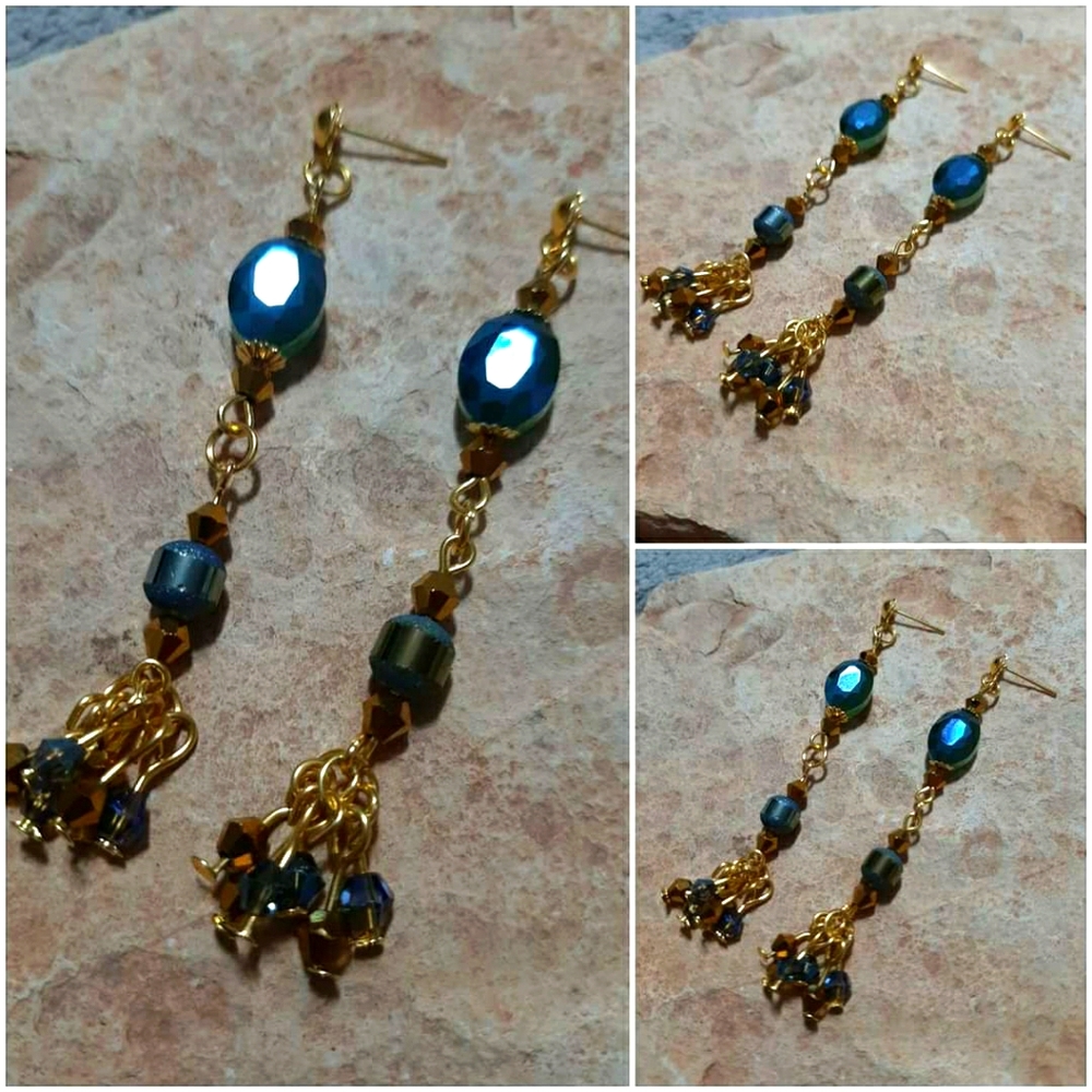 Long dangle earrings